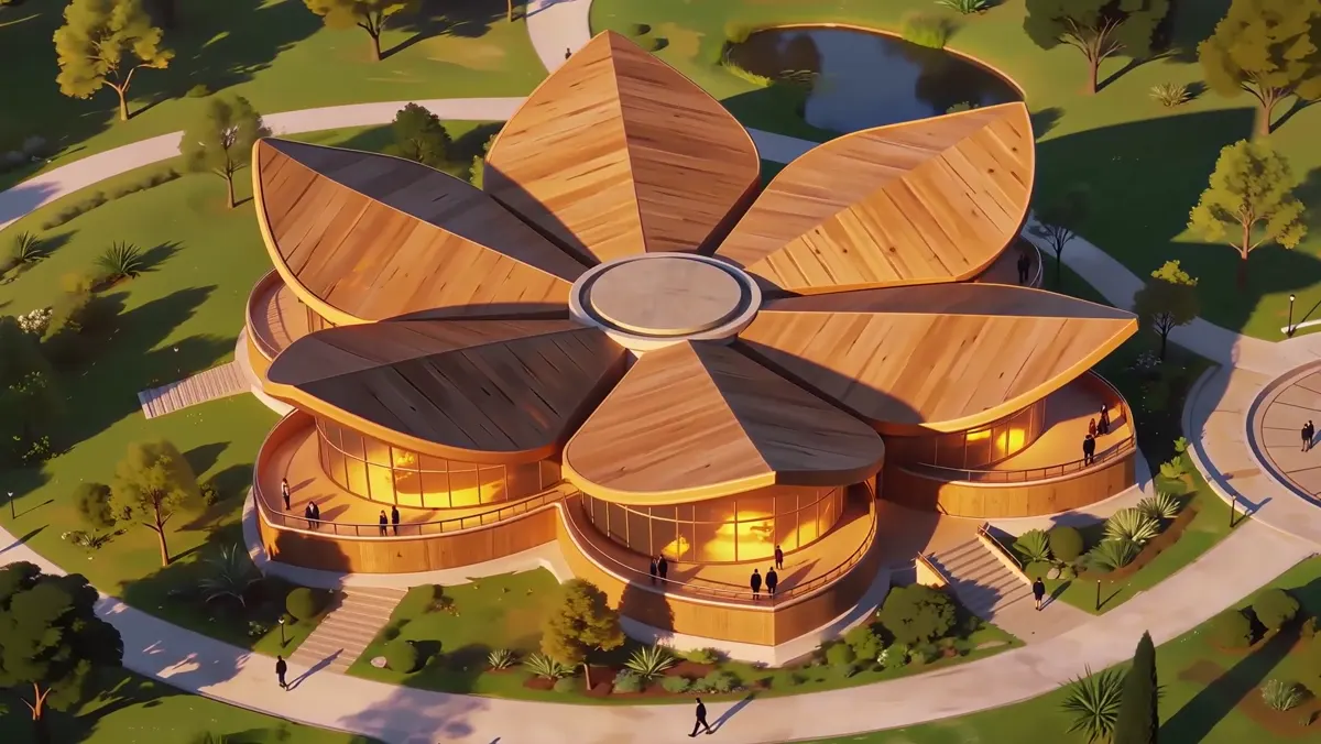 Flower-inspired architecture from Sleeping Beauty